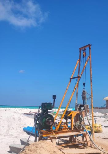 borehole drilling at Hanimadhoo Airport